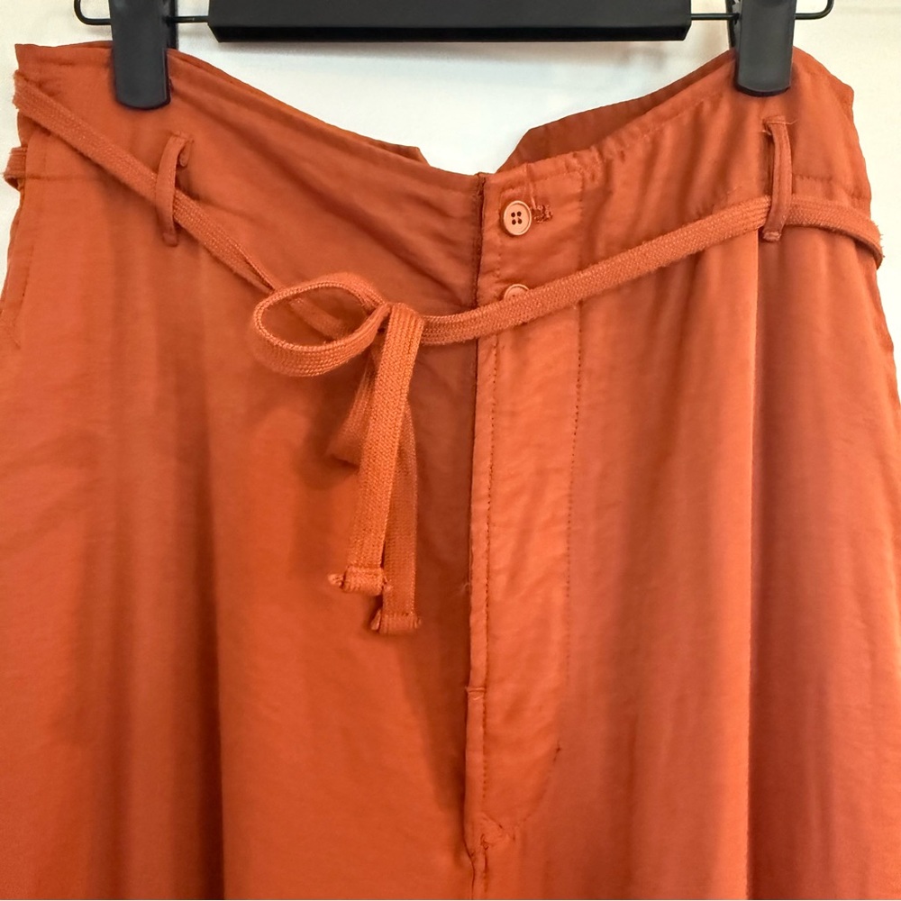 Tiny-Anthropologie - Heidi Tie Rust Drawstring High-Waist Pants - Picture 6 of 13